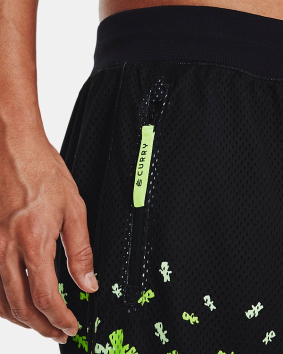 Men's Curry Sour Then Sweet Mesh Shorts in Black image number 3